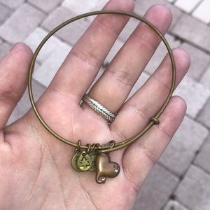 Alex and Ani charm bracelet heart